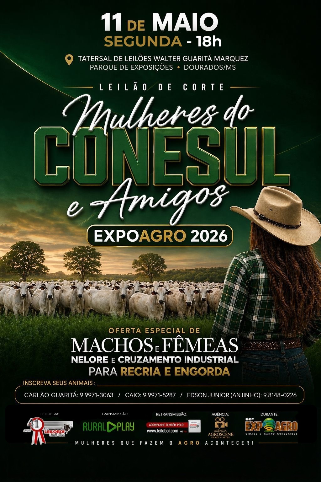 LEILÃO DE CORTE MULHERES DO CONESUL E AMIGOS - EXPOAGRO 2026
